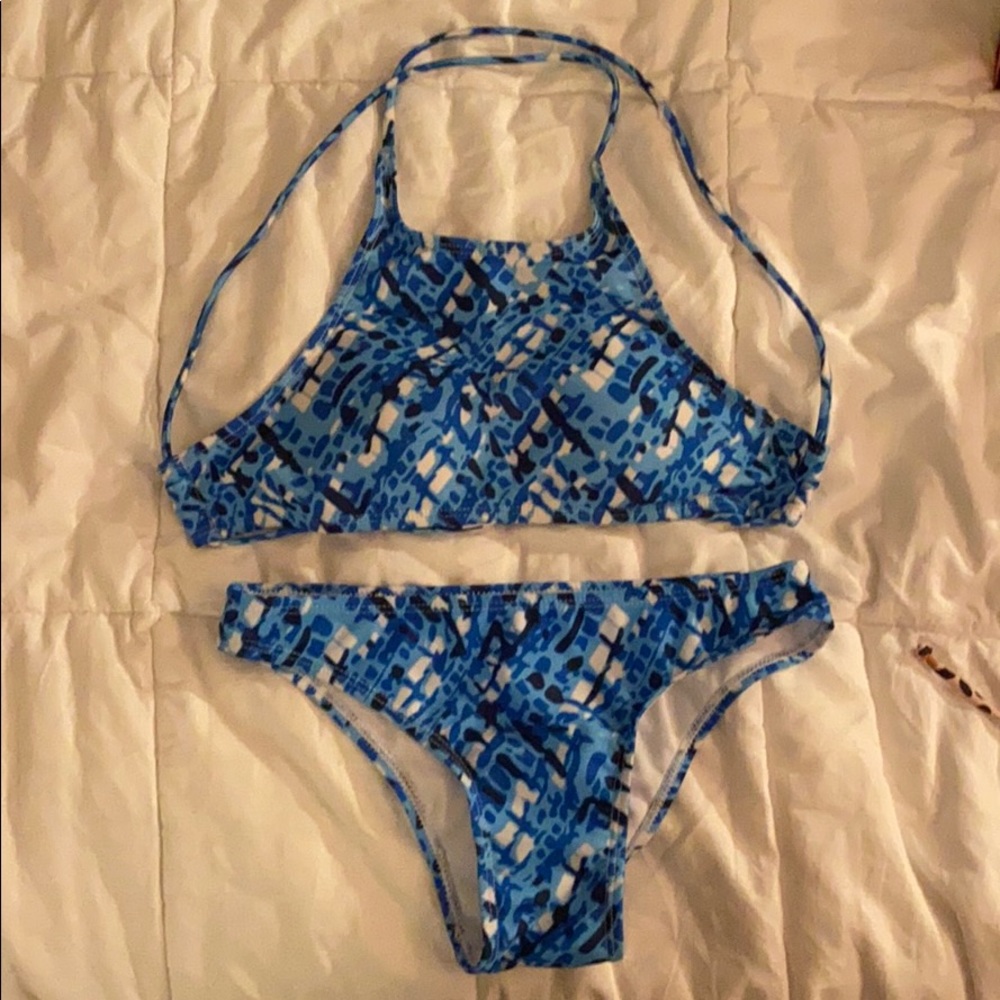 blue bikini set